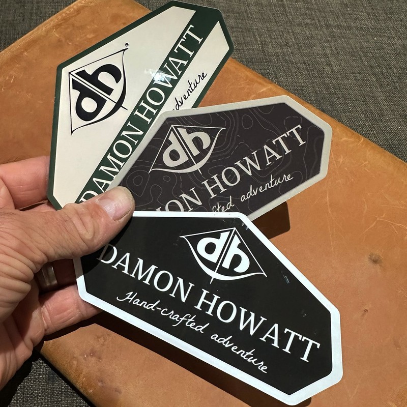 4-Pack Damon Howatt with DH Logo (2.75" x 5.25" Custom 7-Sided) Variety Gloss Vinyl Sticker Pack