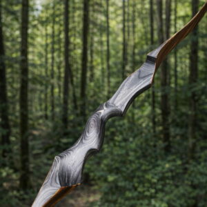 (SOLD) #25153 Rare Custom Zebra Wood / Clear Glass Dark Grey Original Hunter 62" RH 35# (62" AMO) 10/10 BRAND NEW (SOLD OUT)