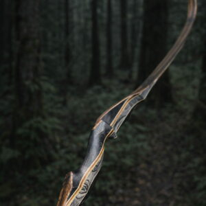 #25147 Rare Custom Zebra Wood / Clear Glass Black Mamba ELITE RH 45# (58" AMO) 9/10 MINOR BLEMISH (ONLY 1 IN STOCK)